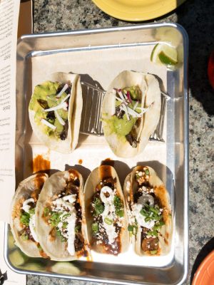 Cicada tacos offered in a local restaurant in Leesburg, VA.